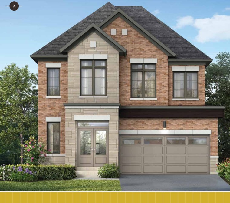 Waterside model, 38' detached home example